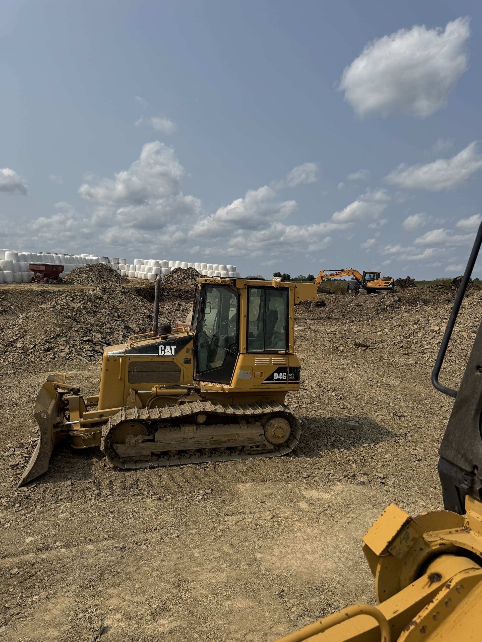 EW Wise equipment lined up on the work pad mid-job